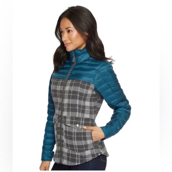 Toad & Co Breckinridge Parka Women's Size XS Plaid Quilted Zip Puffer Jacket - Picture 1 of 13